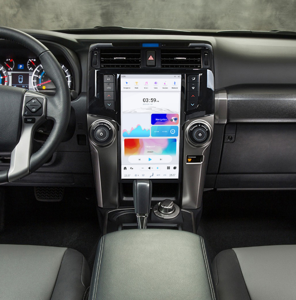 Android 13 Tesla Style Screen for Toyota 4Runner 2009-2023 | Wireless CarPlay GPS Navigation