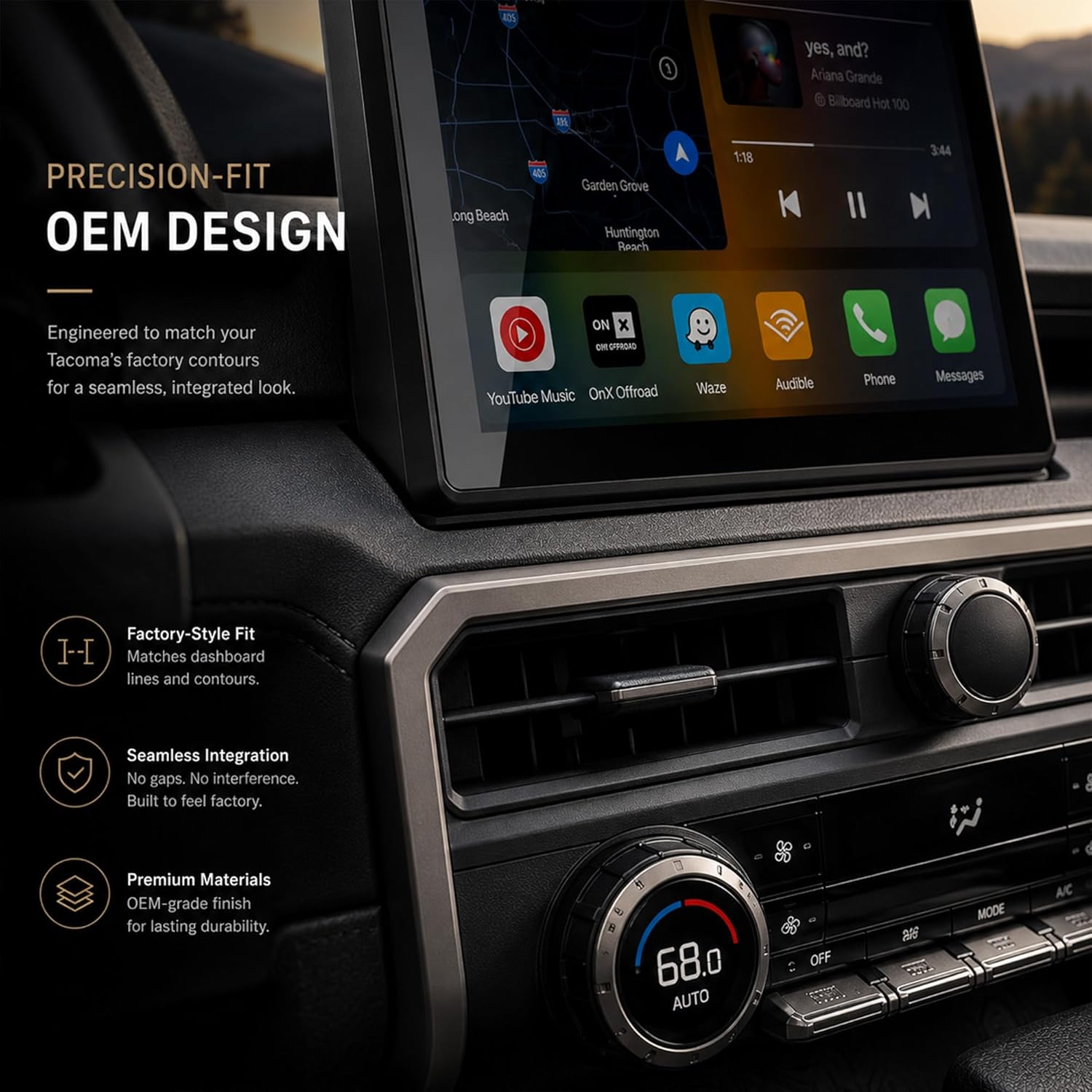 Toyota Tacoma 2024-2025 Tesla Style 14.6" Android 14 Car Stereo | Wireless Apple CarPlay &amp; Android Auto
