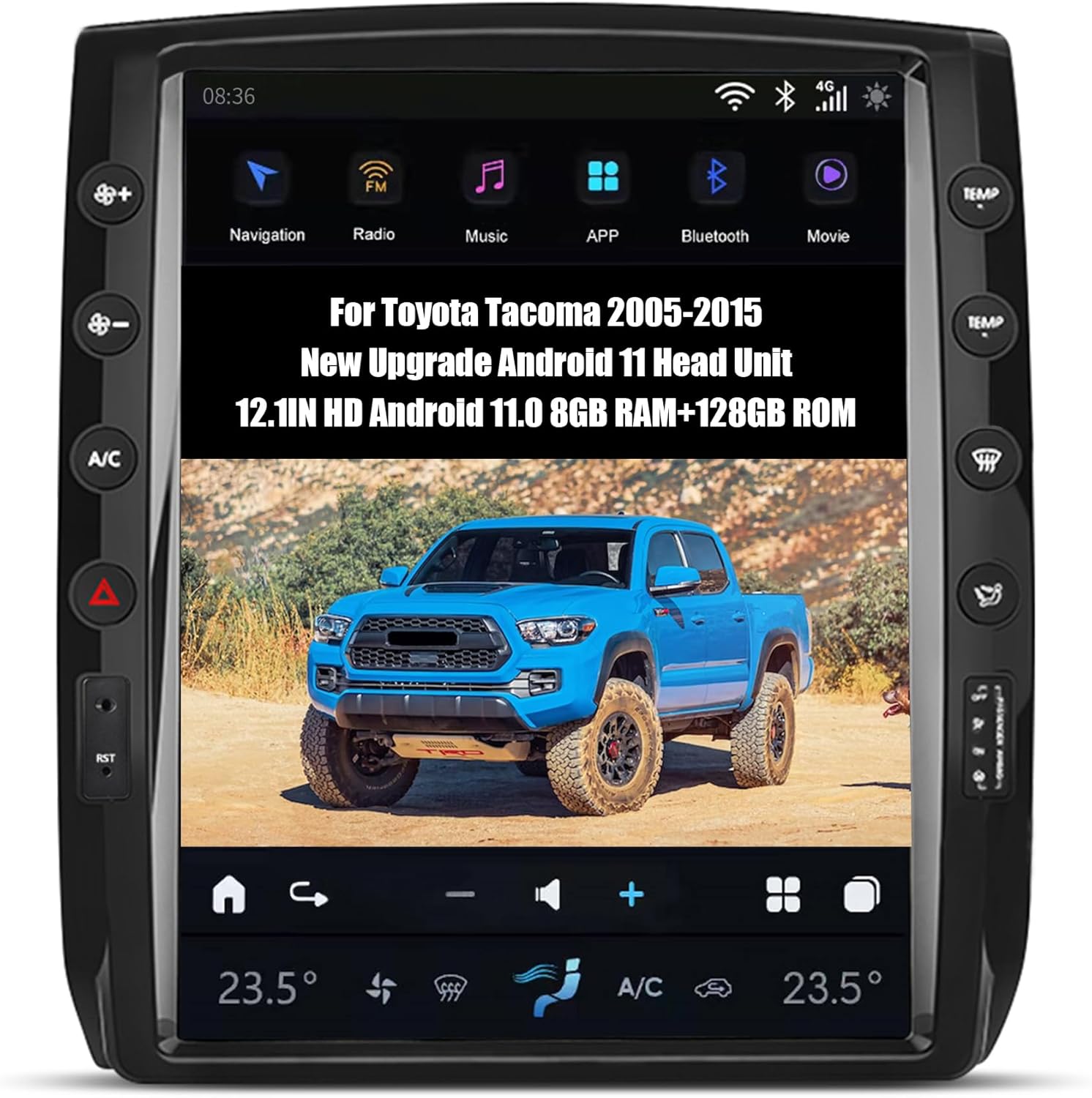 Carify Toyota Tacoma 2005-2015 Tesla Style Android Screen |12.1" Wireless Apple CarPlay &amp; Android Auto