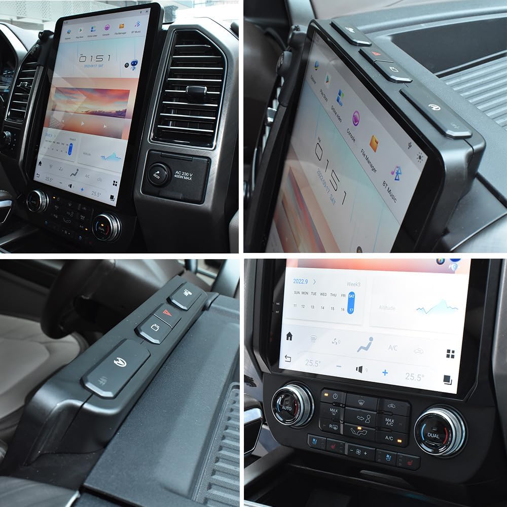 14.4" Tesla Style Touch Screen Car Stereo System Touch Screen Android 13 Car Radio GPS Navigation for Ford F150 F250 Raptor 2015-2020