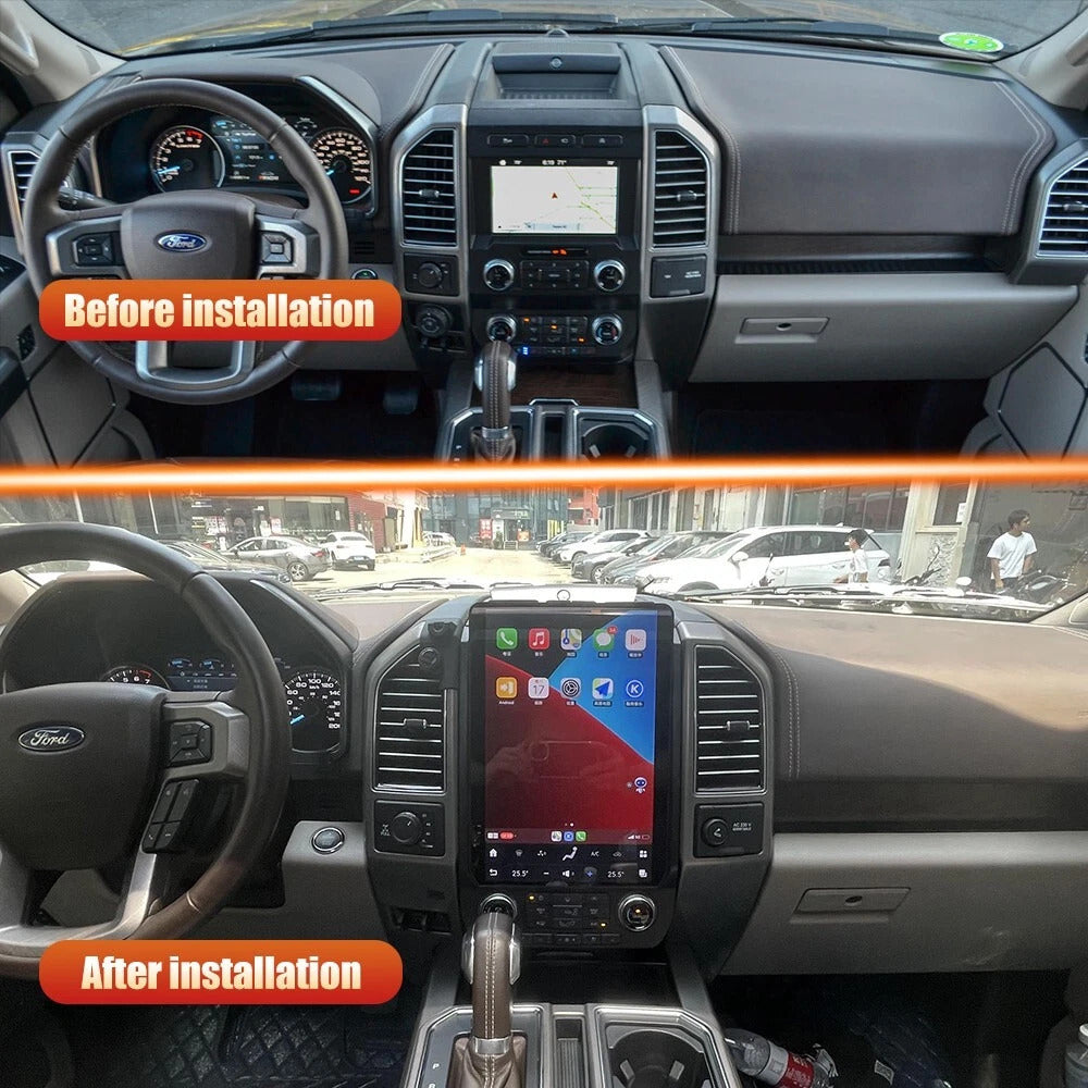 14.4" Tesla Style Touch Screen Car Stereo System Touch Screen Android 13 Car Radio GPS Navigation for Ford F150 F250 Raptor 2015-2020