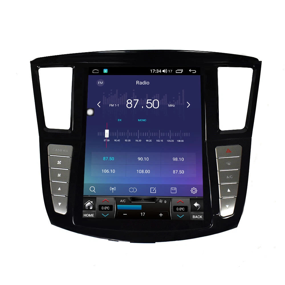 Carify Android 13 Tesla Style 12.1" Touch Screen For Infiniti QX60 &amp; JX35 (2011–2020) | Wireless Apple CarPlay &amp; Android Auto