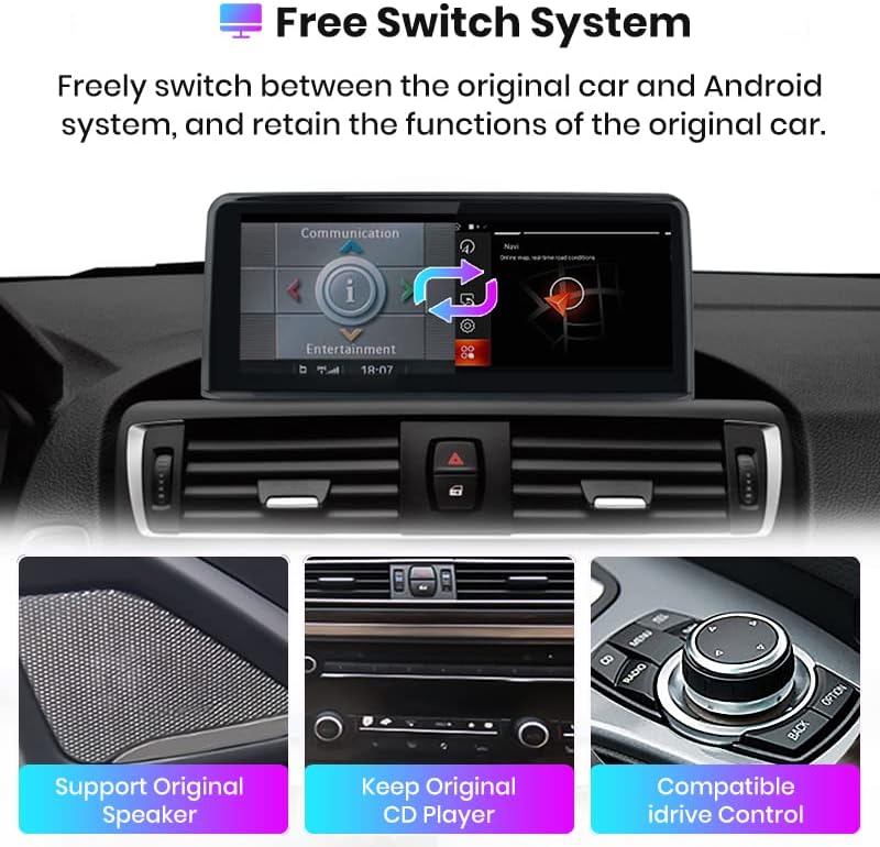 12.3" Android Auto For BMW 3 Series F30/F31/F34/F35 4 Series F32/F33/F36 2013-2017 Touch Screen Car Stereo Multimedia Player
