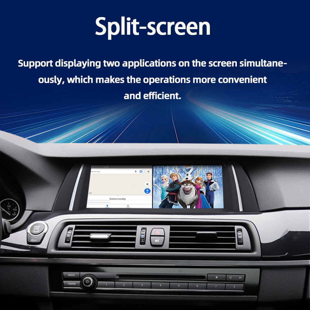 For BMW 5 Series F10 F11 F12 Android 13 Car Stereo 10.25"/12.3" GPS Navigation Wireless CarPlay Android Auto